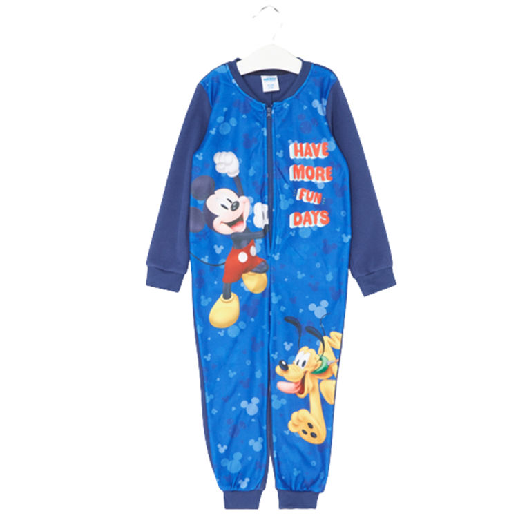 Picture of 1843 RED/BLU -  Mickey Mouse Fleecy Onesie Pyjama 2-8 Years